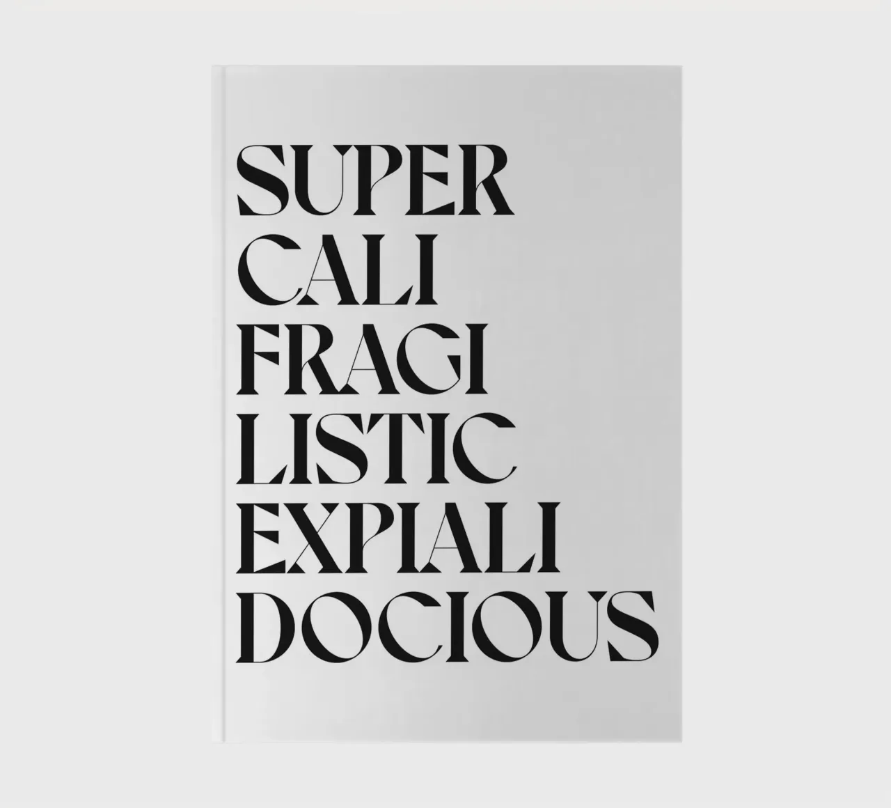 SUPERCALIFRAGILISTICEXPIALIDOCIOUS notebook by n.4
