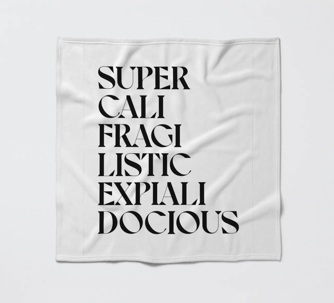 SUPERCALIFRAGILISTICEXPIALIDOCIOUS coperta in pile da n.4