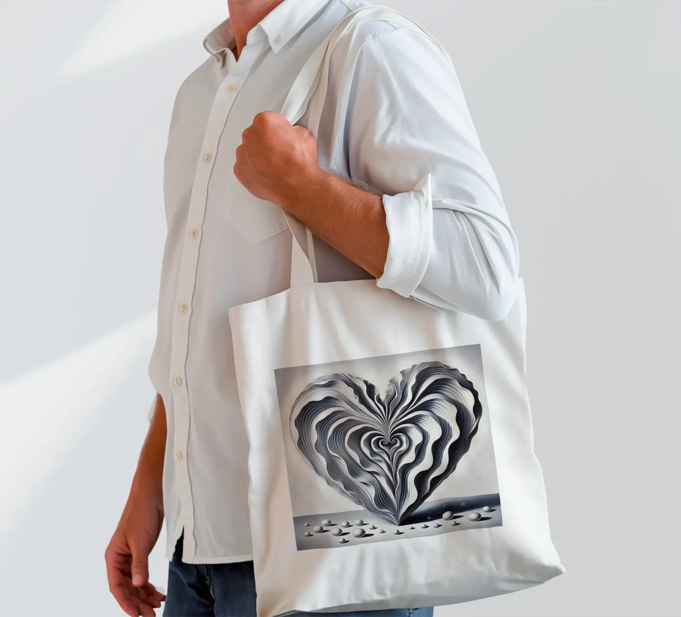 Cuore borsa in juta da nomad