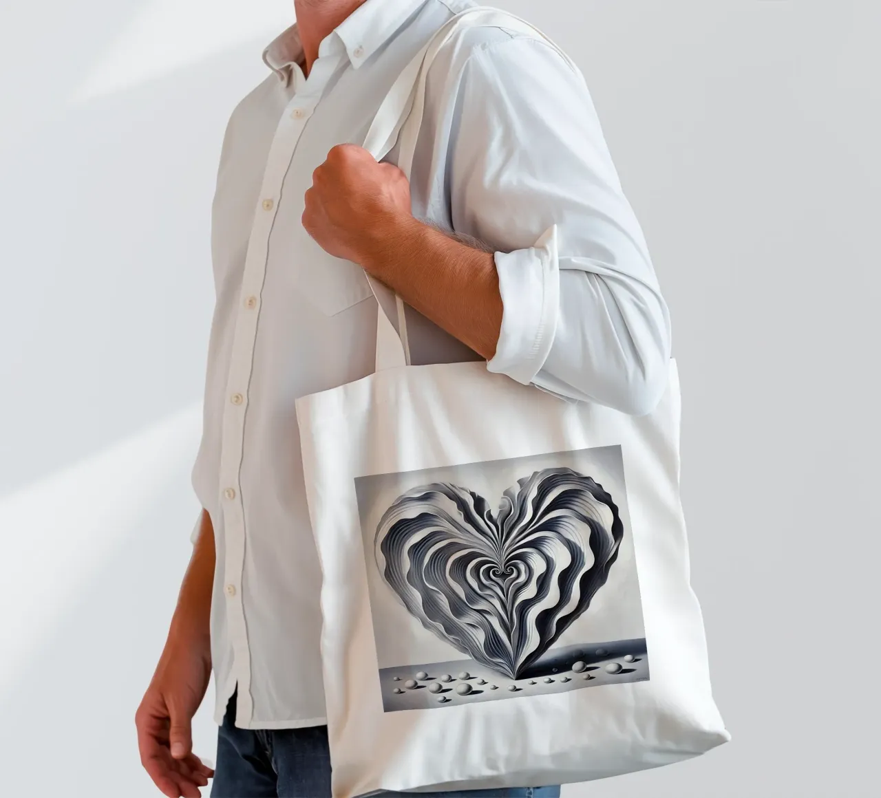 Cuore borsa in juta da nomad