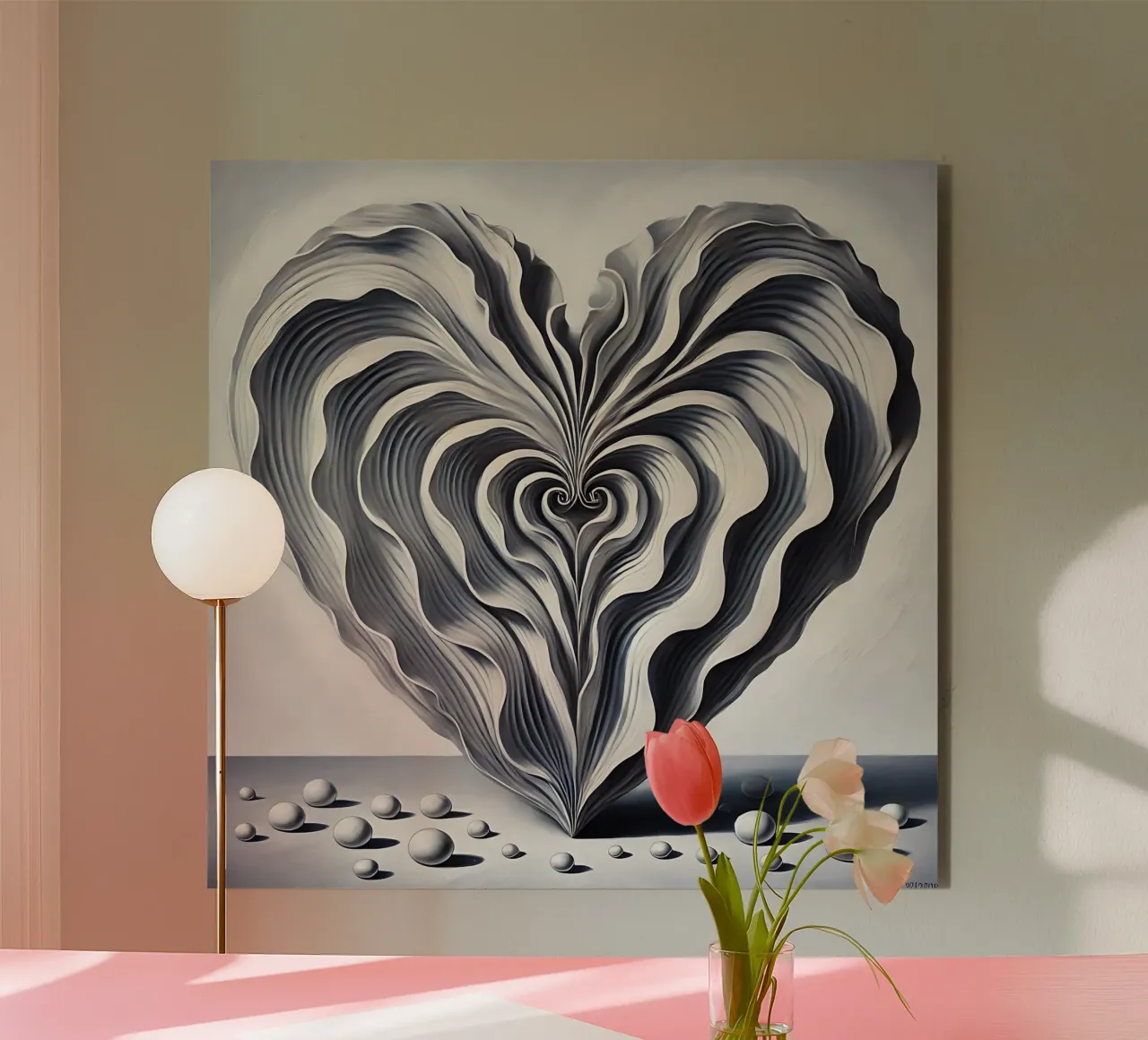 Cuore alluminio dibond da nomad