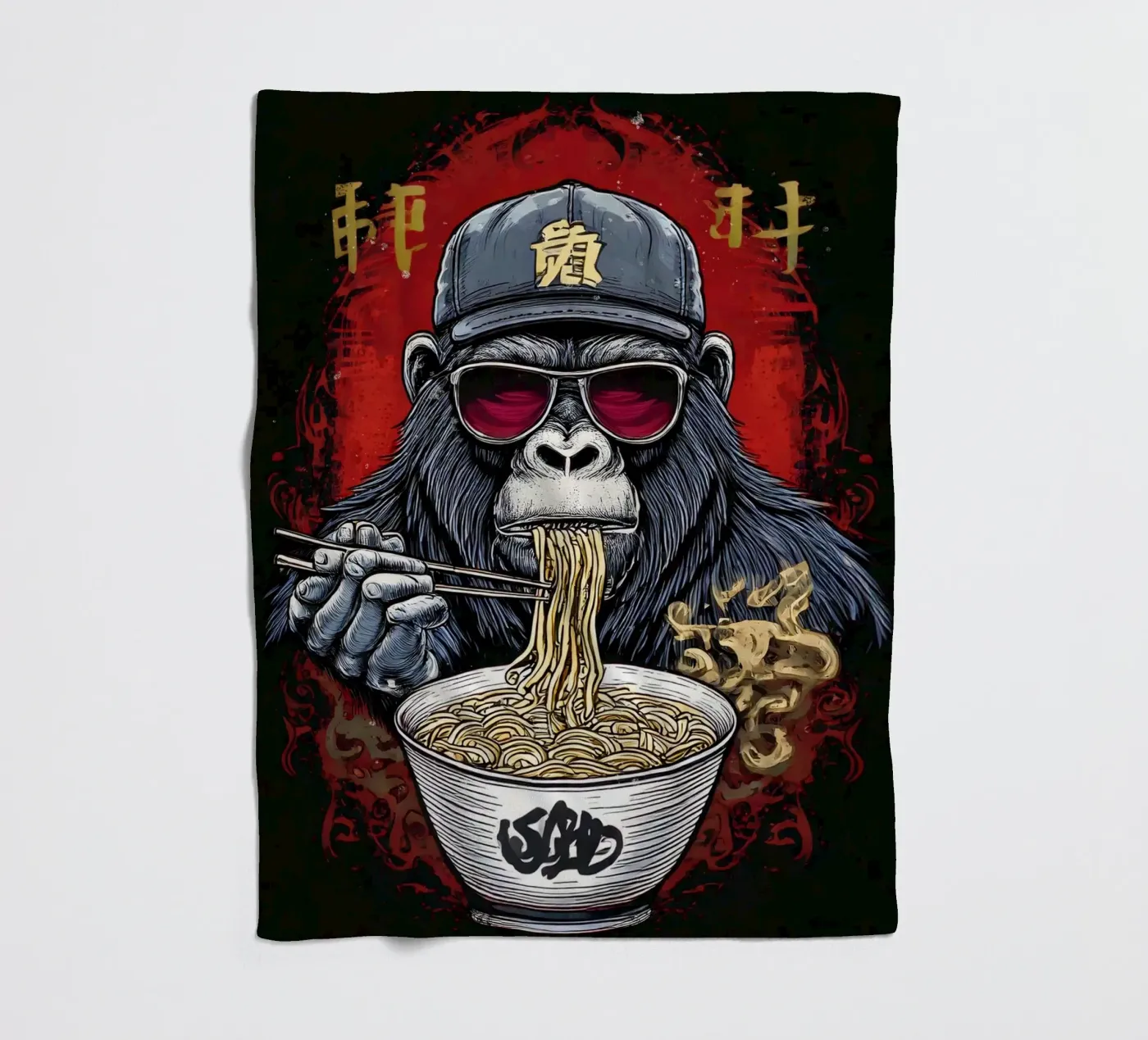 foul Monkey Fleecedecke von tylerstudio