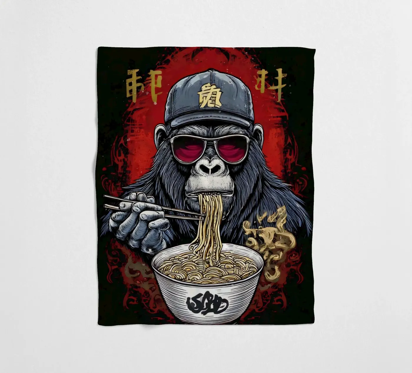 foul Monkey Fleecedecke von tylerstudio