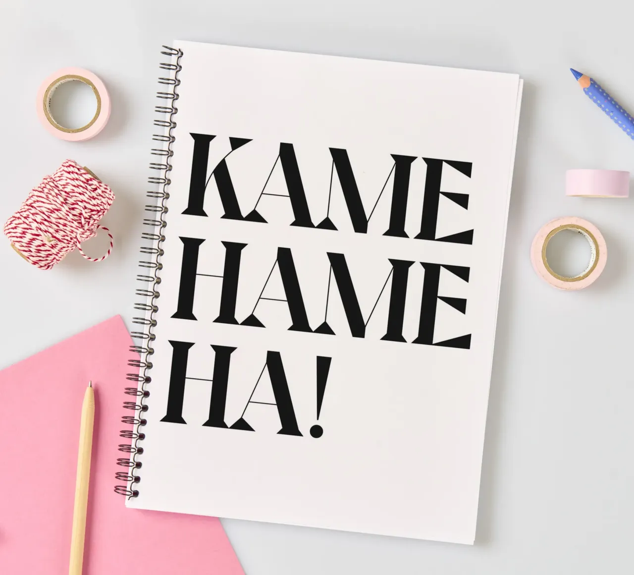 KAME HAME HA spiral notebook by n.4