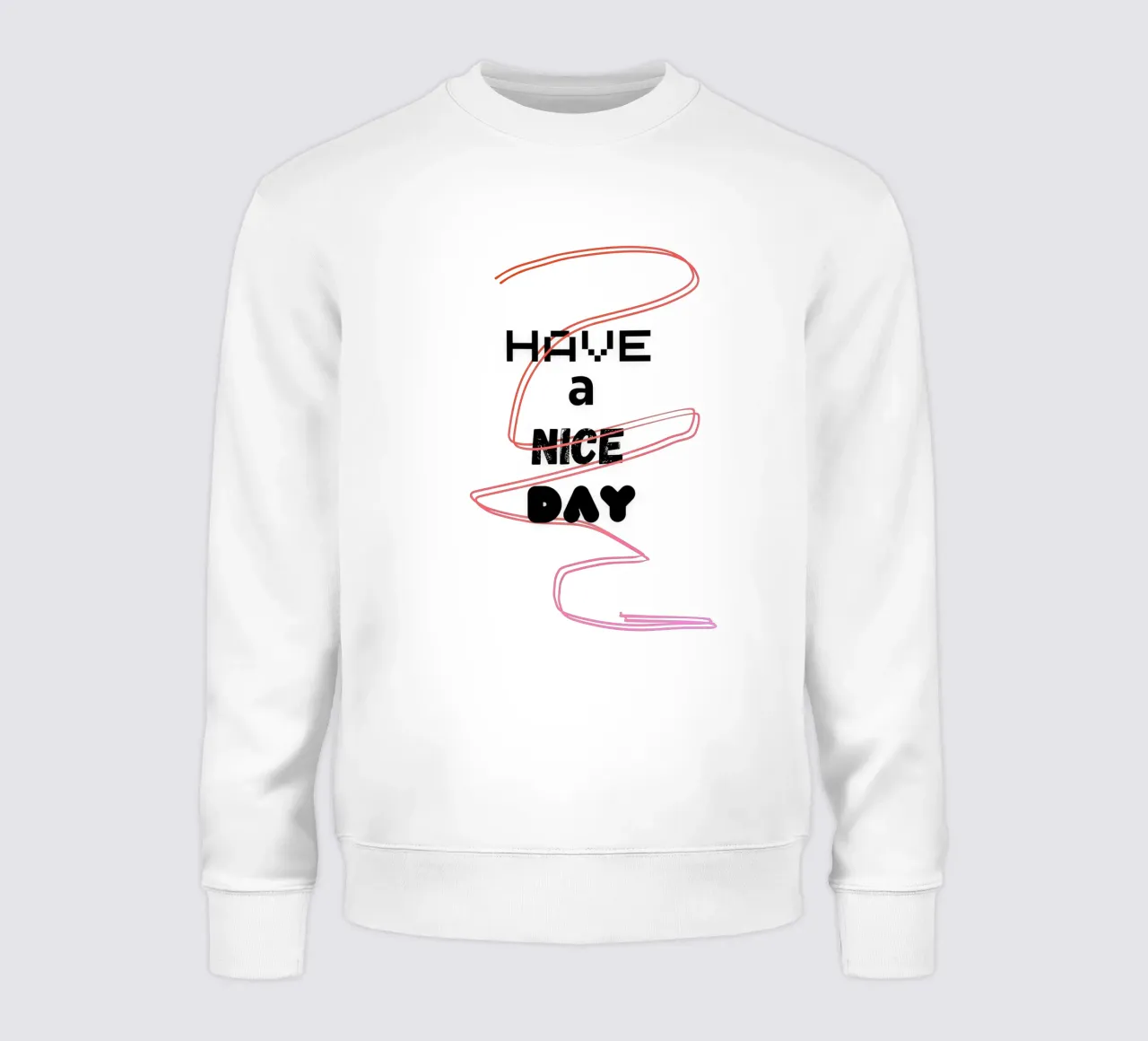 XL_Have a Nice Day Sweatshirt von Crypto_Jungle