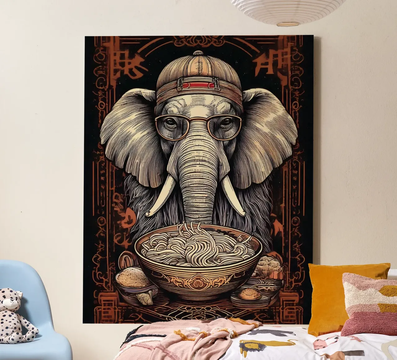 Elephant Man canvas met Baklijst van tylerstudio
