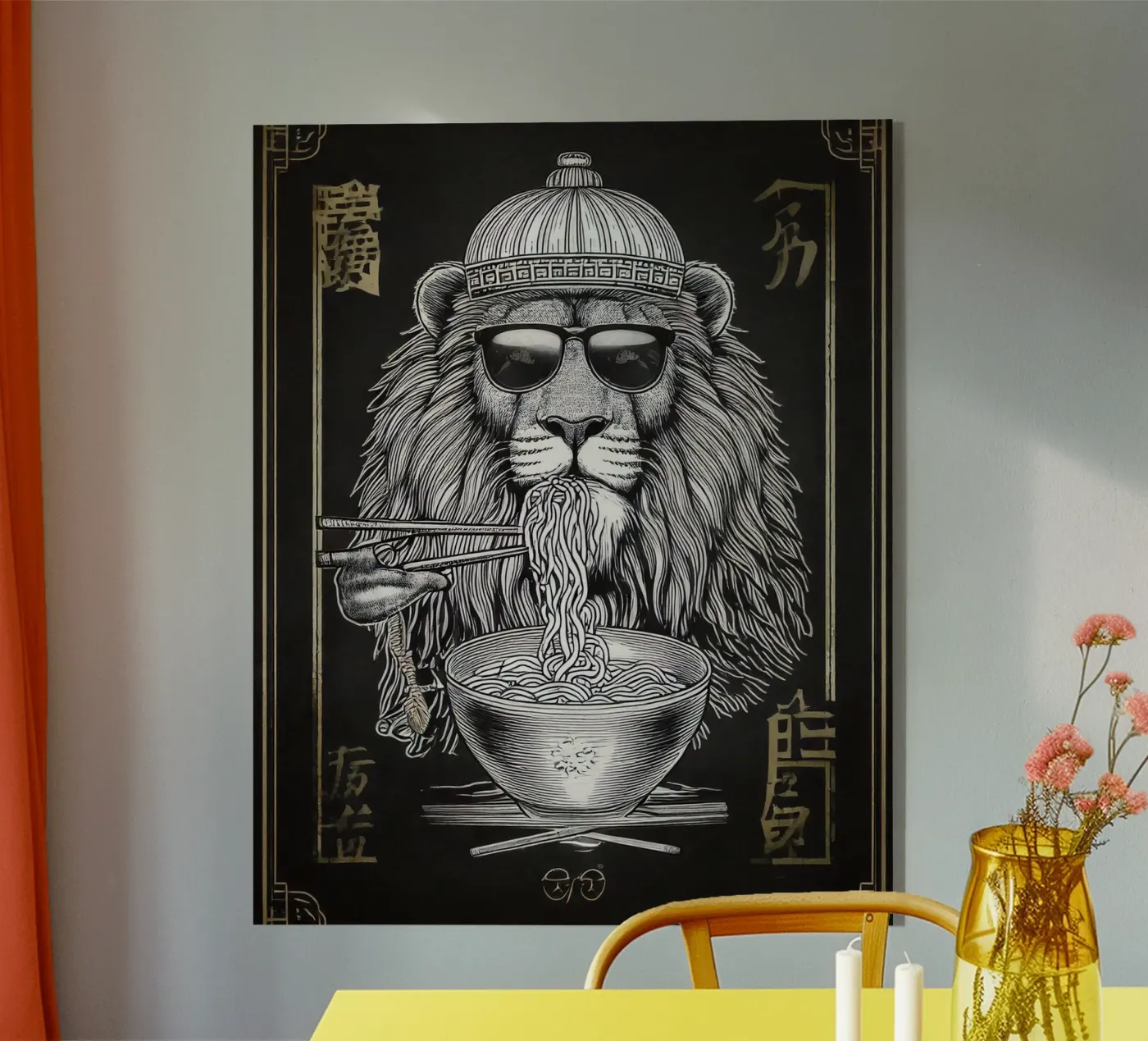 Lion freedom acrylic glass by tylerstudio