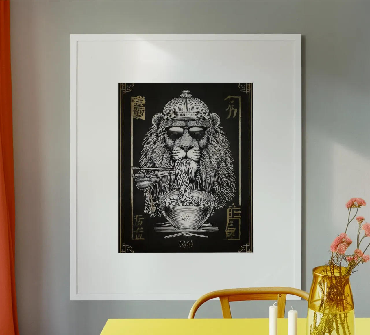 Lion freedom carta hahnemühle da tylerstudio