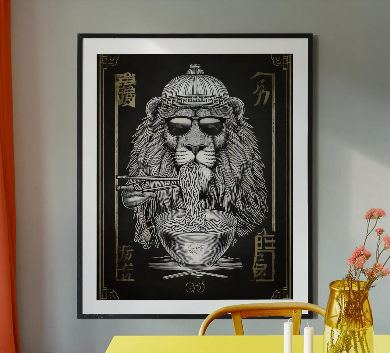 Lion freedom carta hahnemühle da tylerstudio
