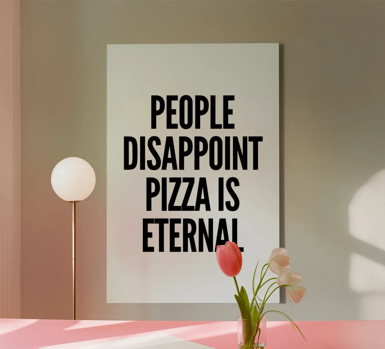 pizza tela con Cornice a cassetta da Mottos by Sinan Saydik