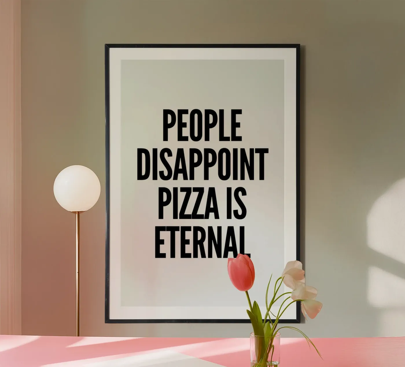 pizza poster de Mottos by Sinan Saydik