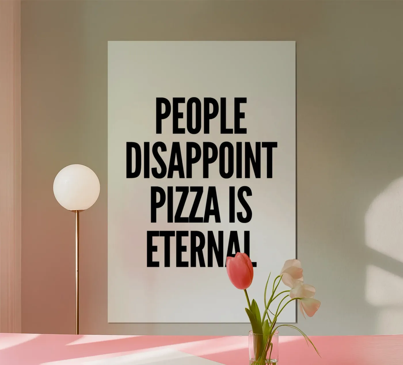 pizza poster de Mottos by Sinan Saydik