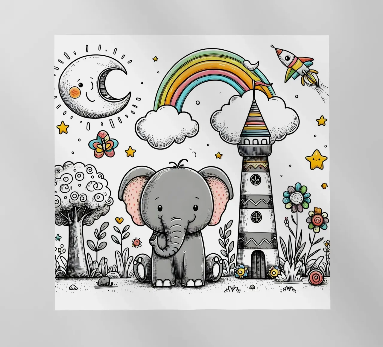 Elefante pellicola backlit da hunde-katzen-tiere