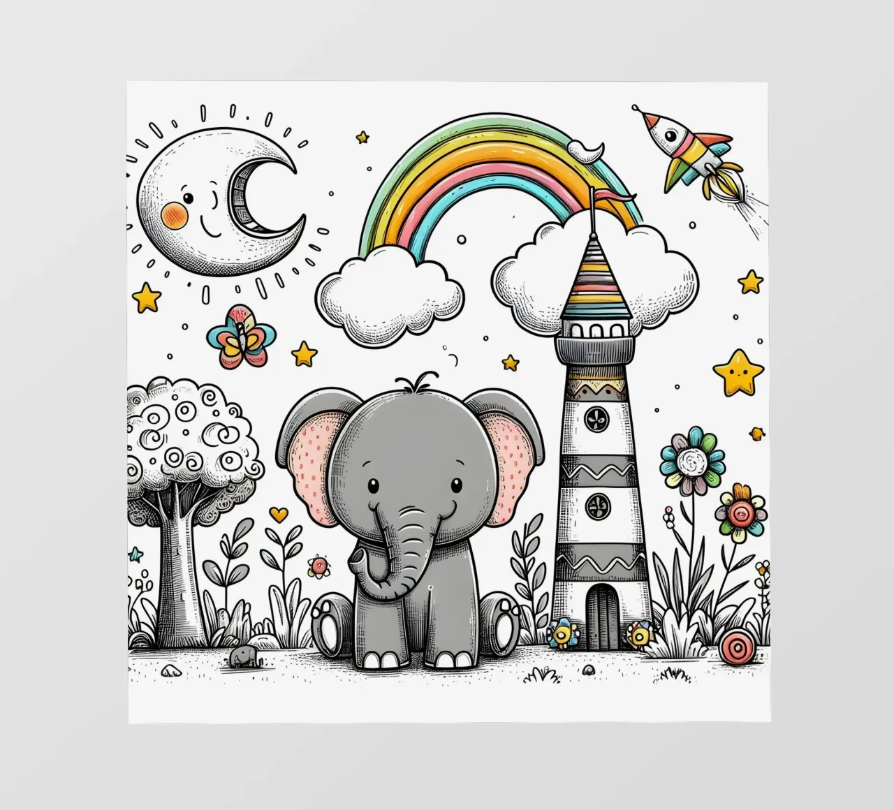 Elefante pellicola backlit da hunde-katzen-tiere