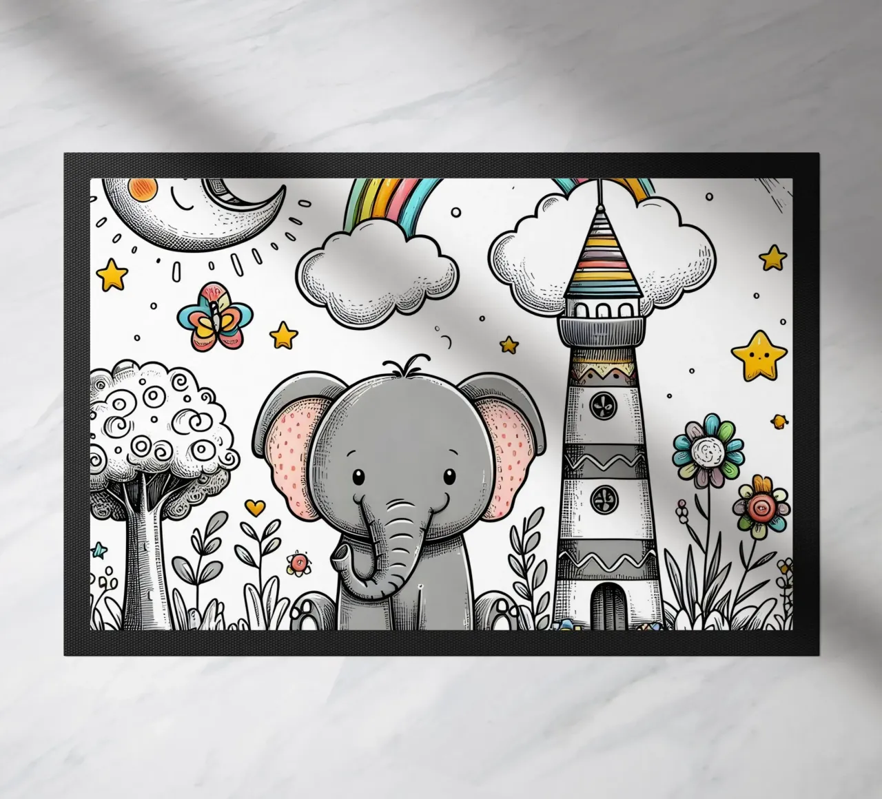 Elephant doormat by hunde-katzen-tiere