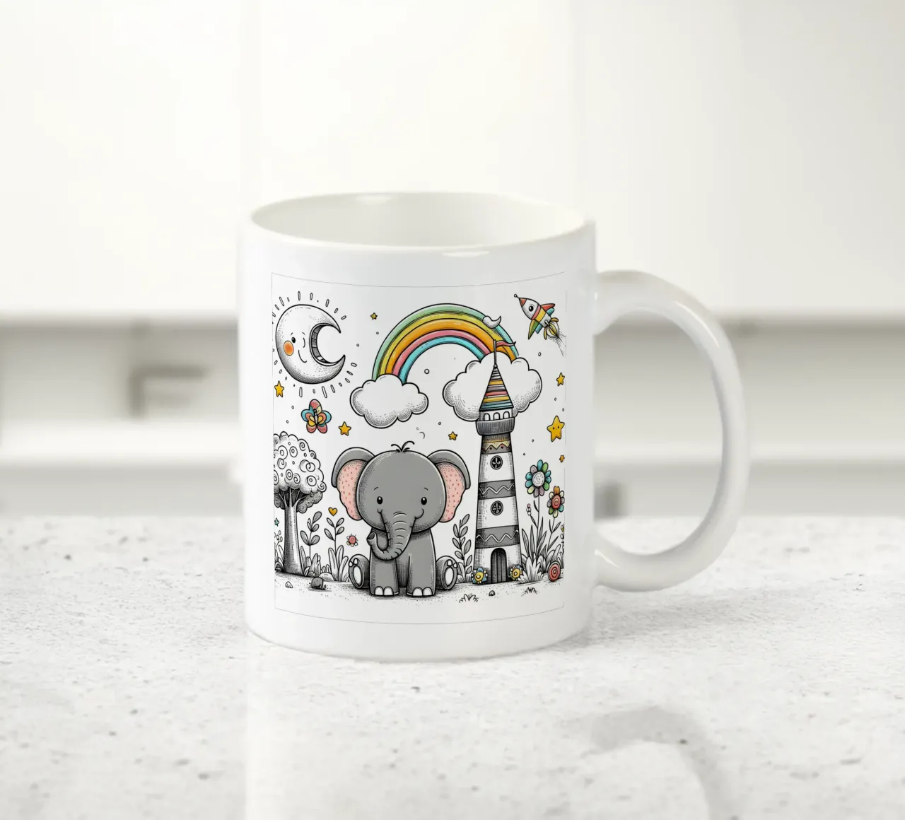 Elefante tazza in ceramica da hunde-katzen-tiere