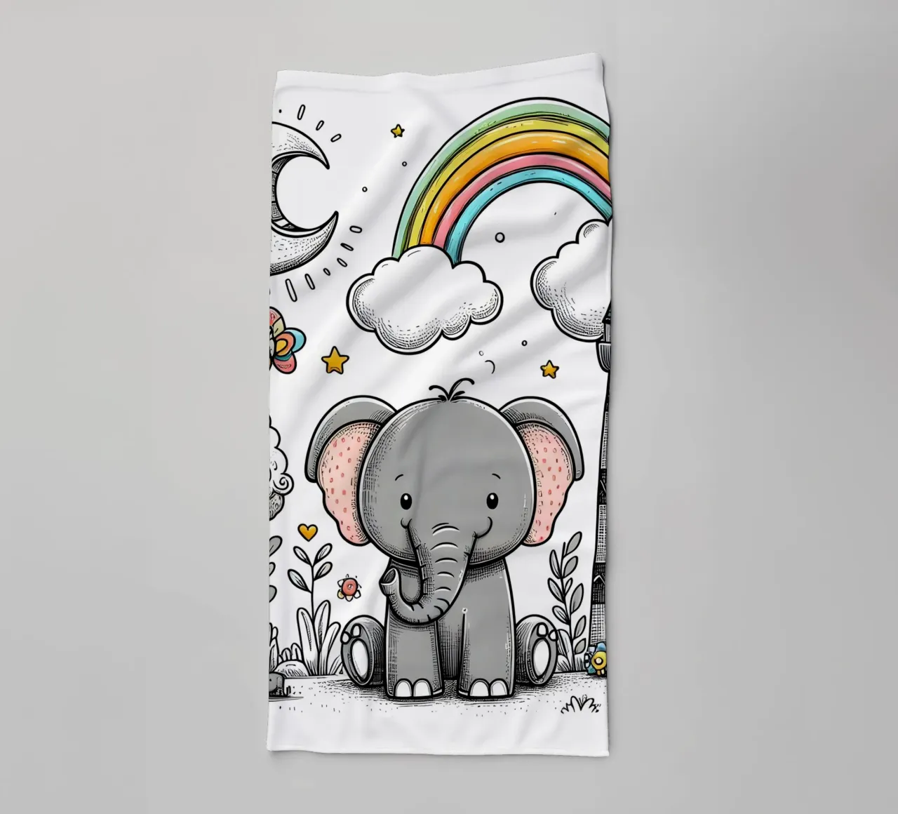 Elephant towel by hunde-katzen-tiere