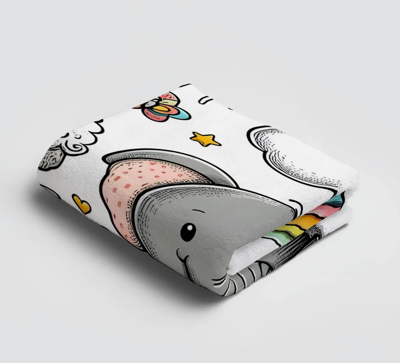 Elephant towel by hunde-katzen-tiere