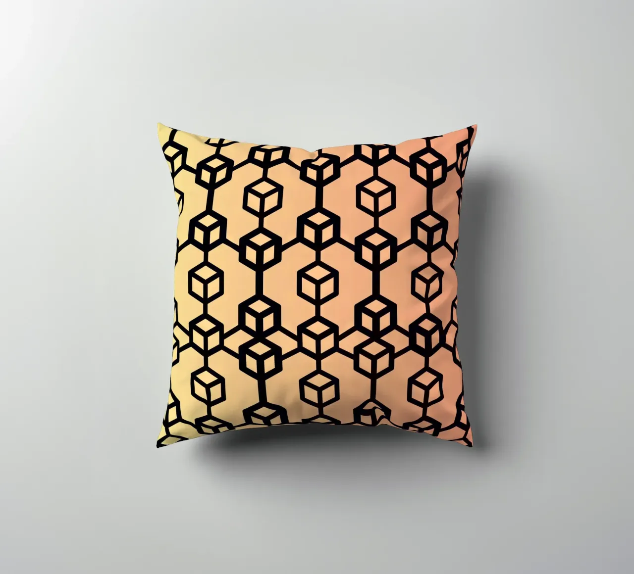 TheBloCk_X_BTC decorative cushion by Crypto_Jungle