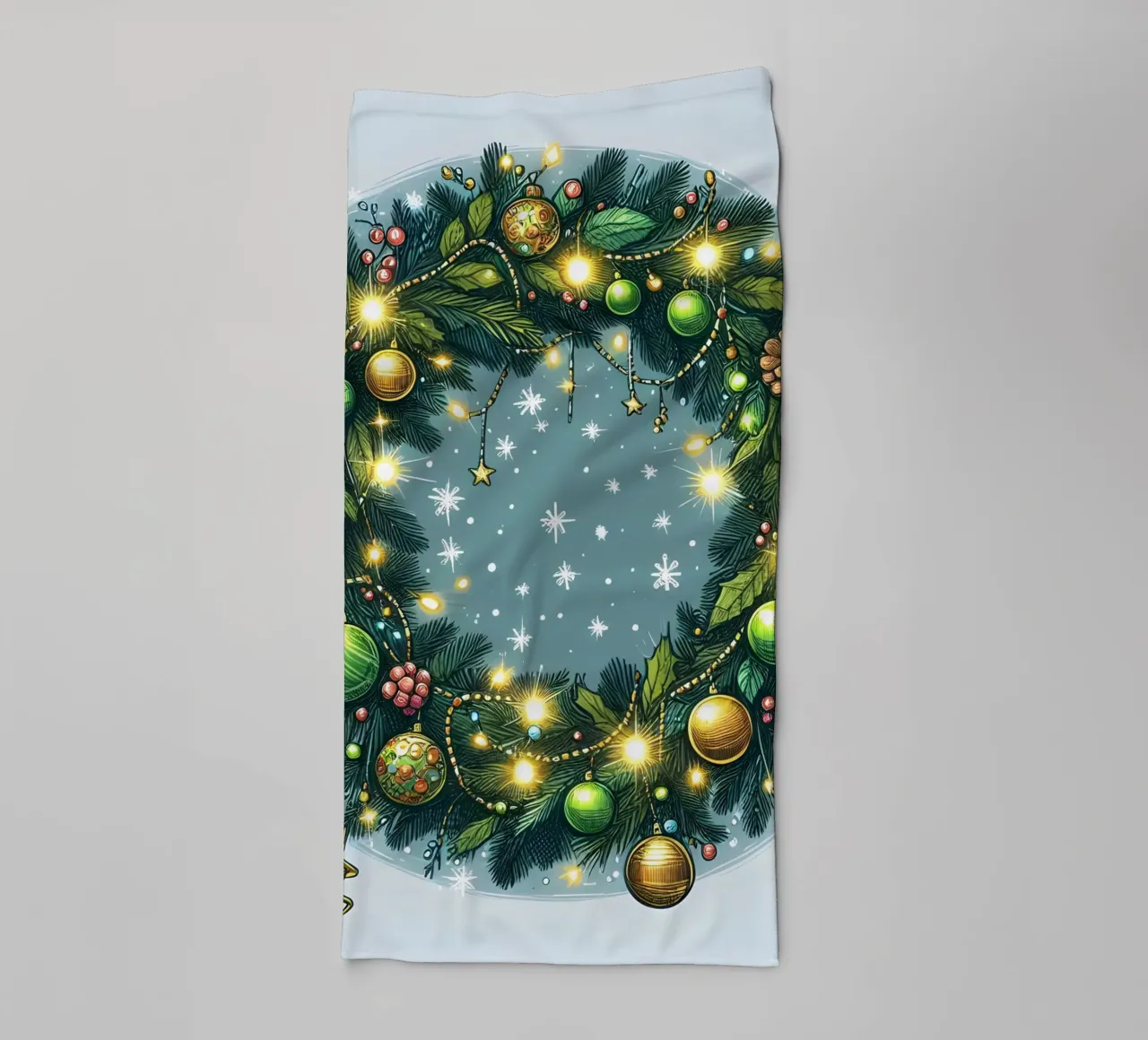 KERSTKRANS badhanddoek van ARTOMATIC