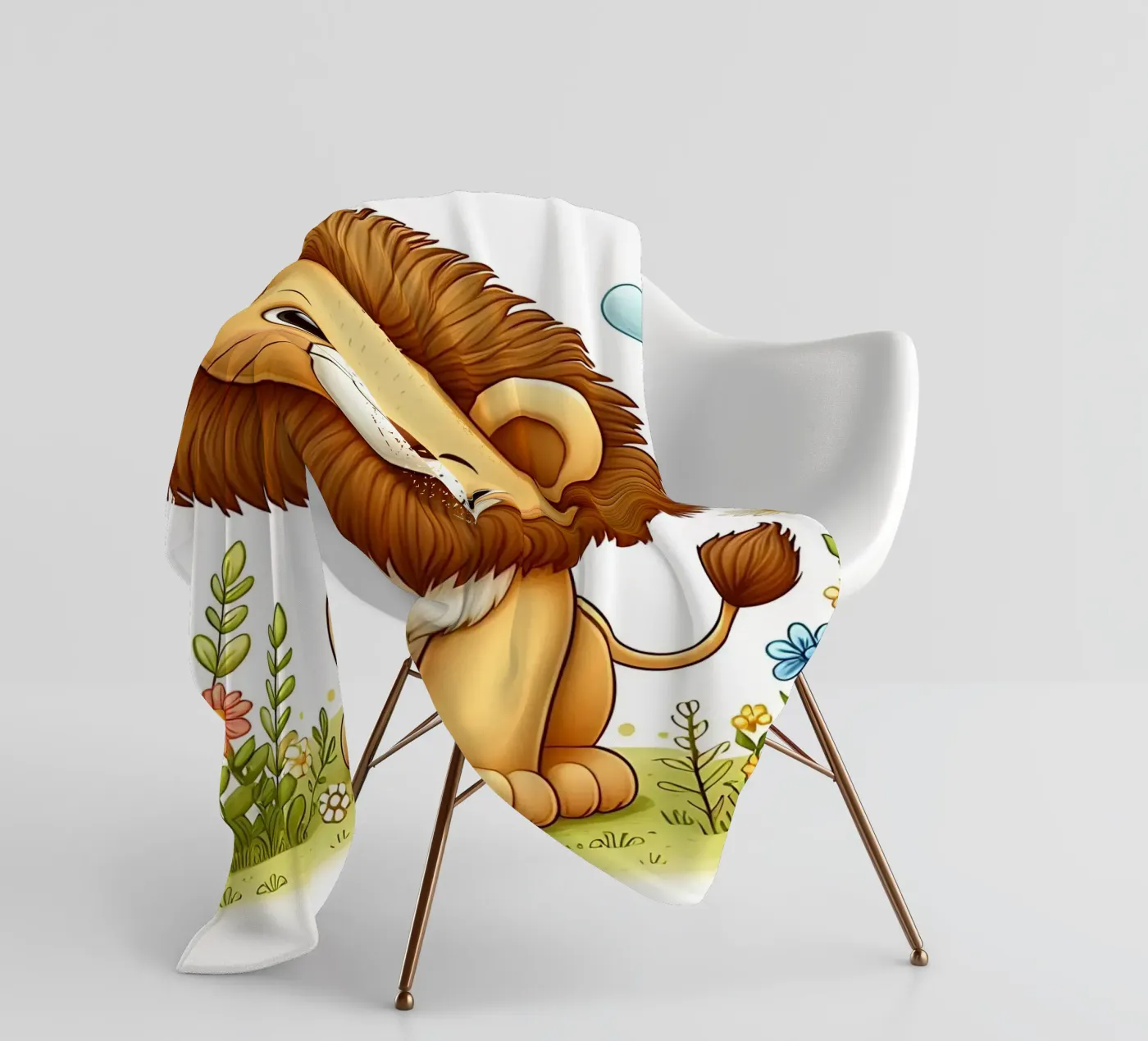 Löwe Fleecedecke von hunde-katzen-tiere