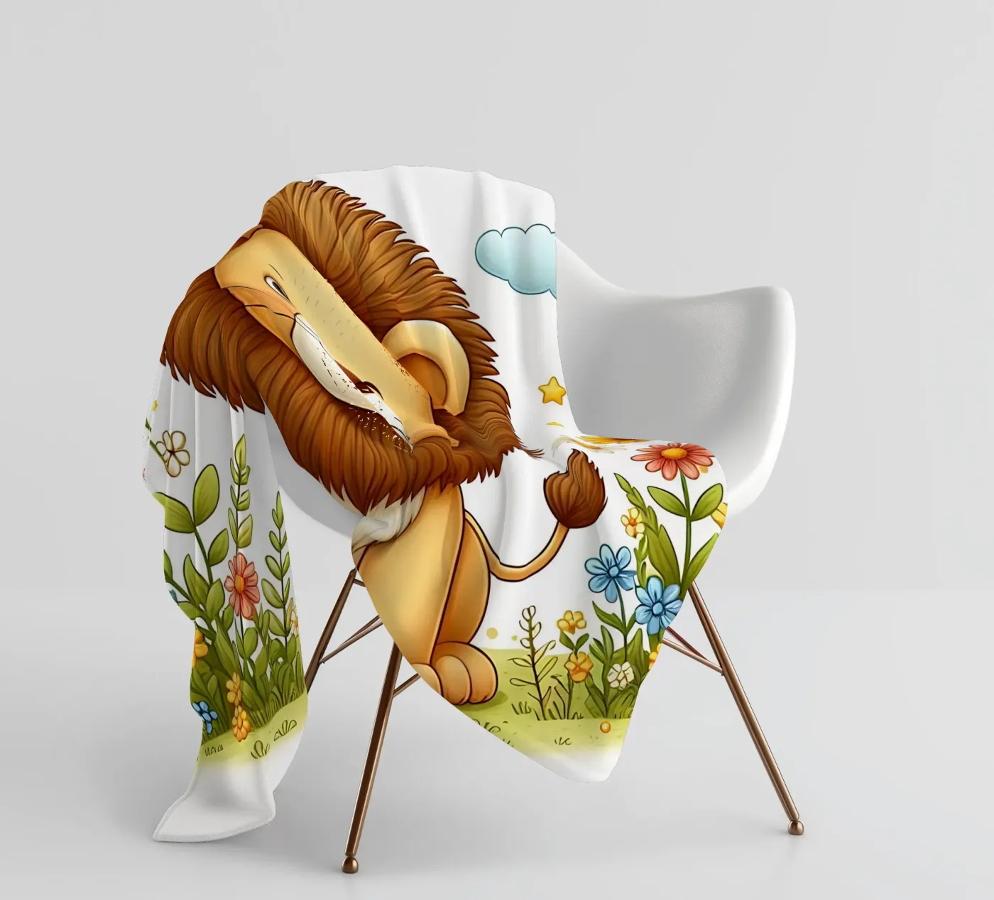 Löwe Fleecedecke von hunde-katzen-tiere