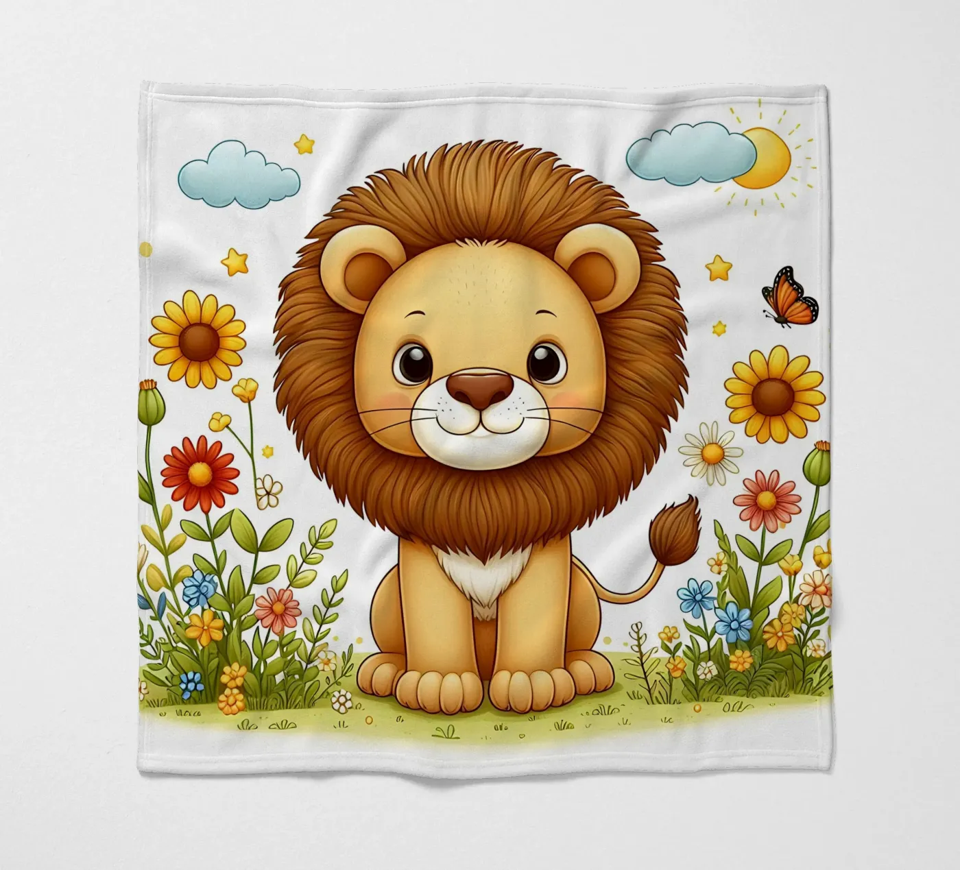 Löwe Fleecedecke von hunde-katzen-tiere