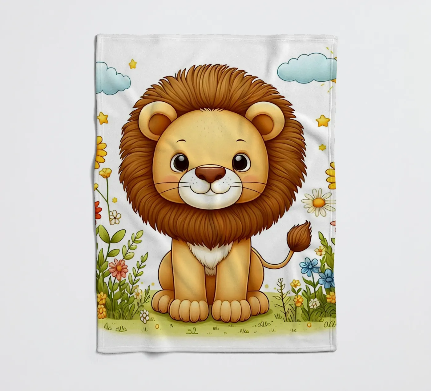 Löwe Fleecedecke von hunde-katzen-tiere