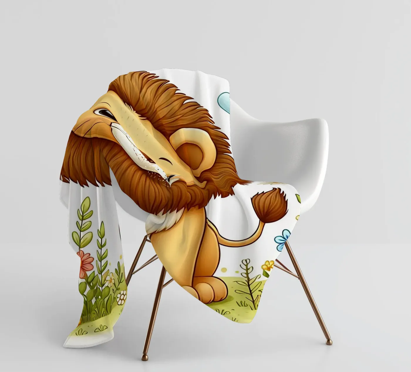 Löwe Fleecedecke von hunde-katzen-tiere