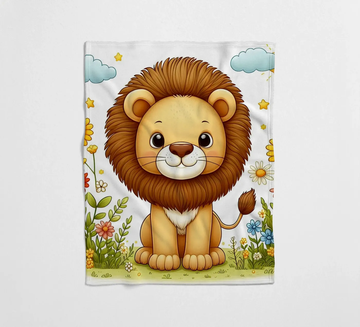 Löwe Fleecedecke von hunde-katzen-tiere