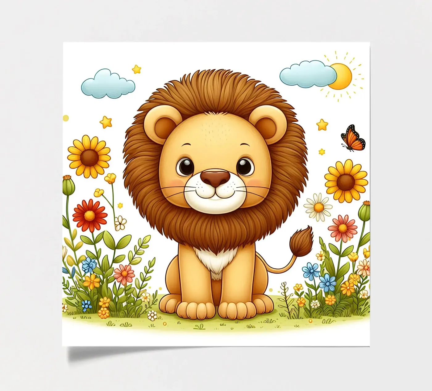 Lion sticker sheet by hunde-katzen-tiere