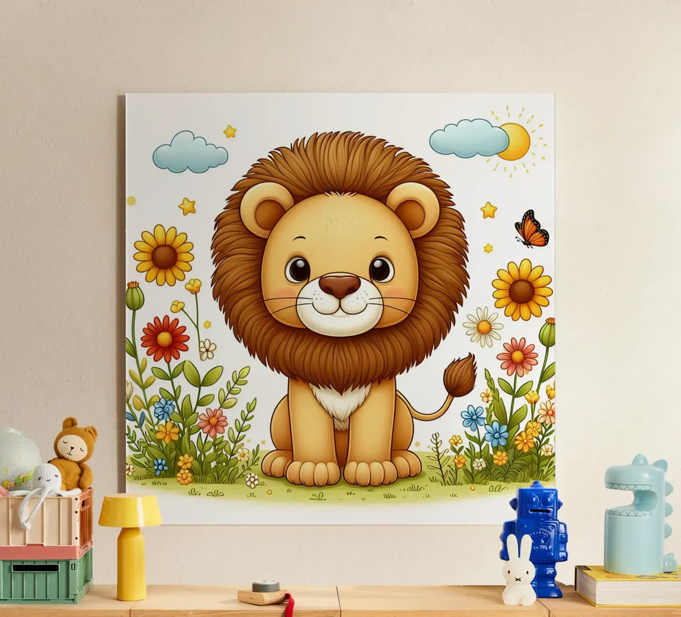 Löwe Acryl-Glas von hunde-katzen-tiere