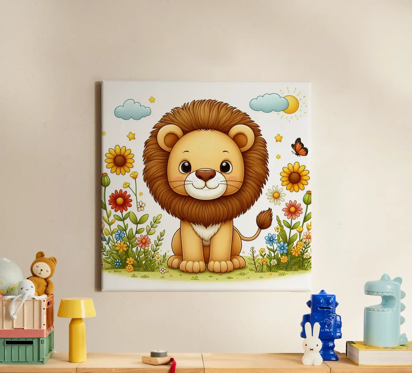 Lion canvas by hunde-katzen-tiere