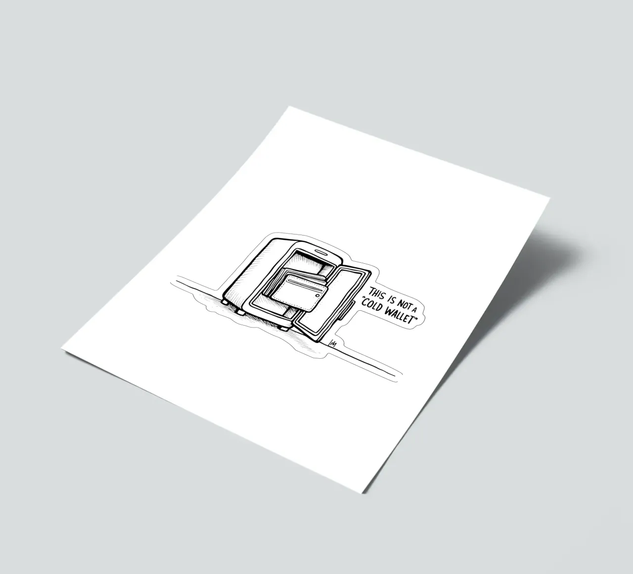 RRRRrrrr_Cold Wallet Story 1 foglio adesivo da Crypto_Jungle