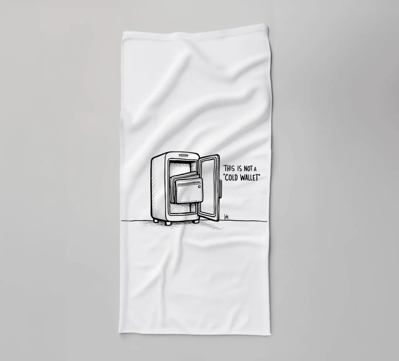 RRRRrrrr_Cold Wallet Story 1 asciugamano da bagno da Crypto_Jungle