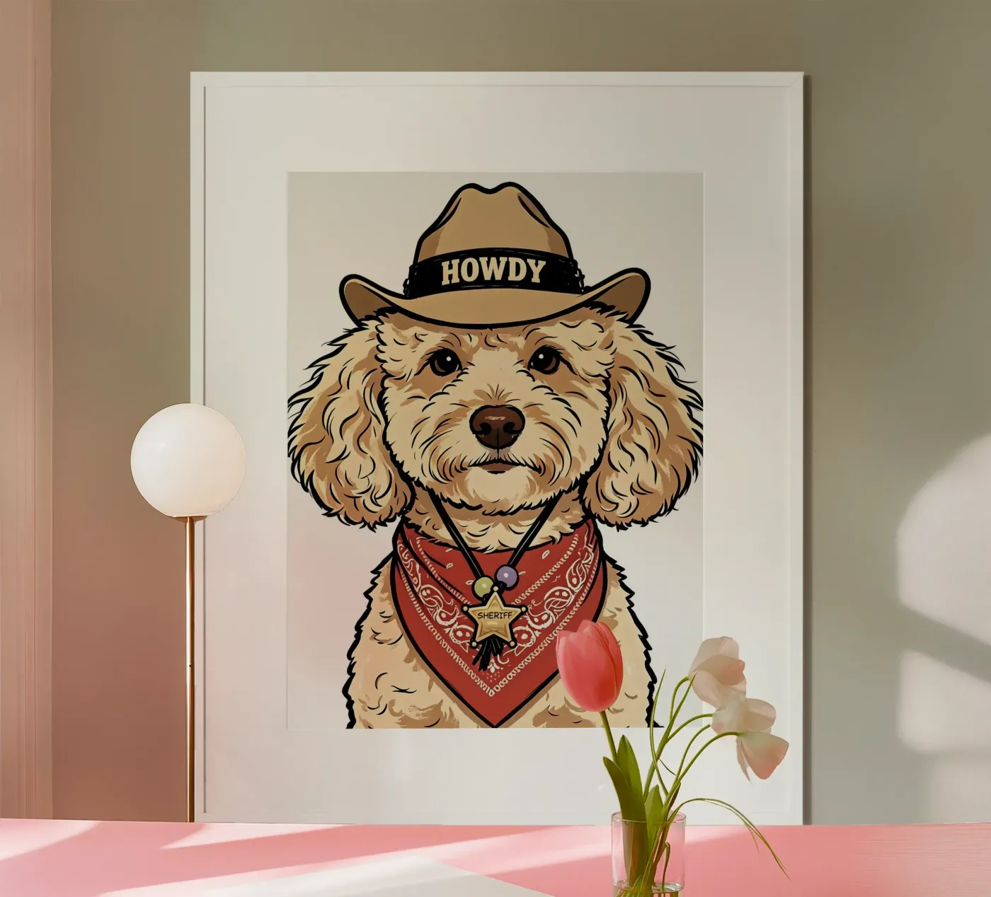 COWBOY, CANE E SHERIFF poster da ARTOMATIC