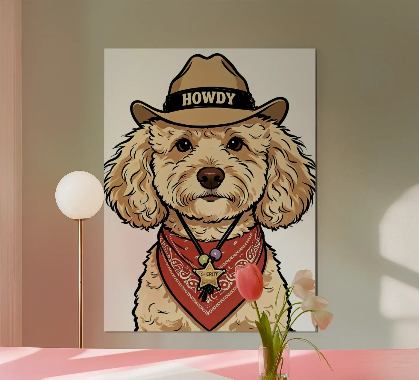 COWBOY, CANE E SHERIFF poster da ARTOMATIC