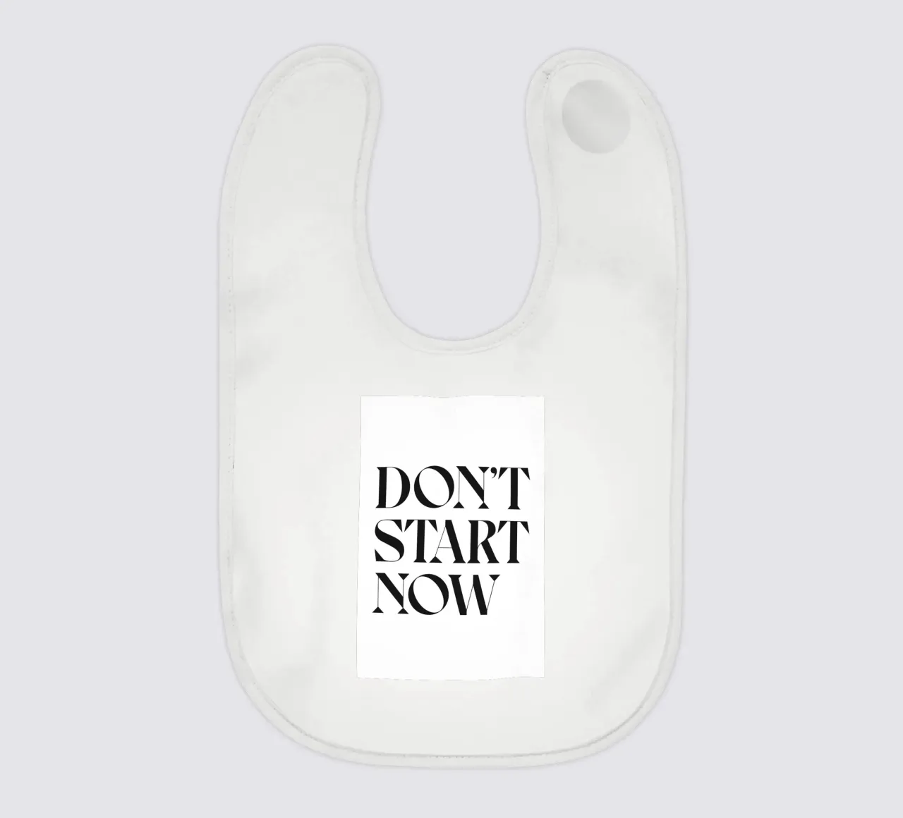 NON INIZIARE ORA bavaglino da n.4