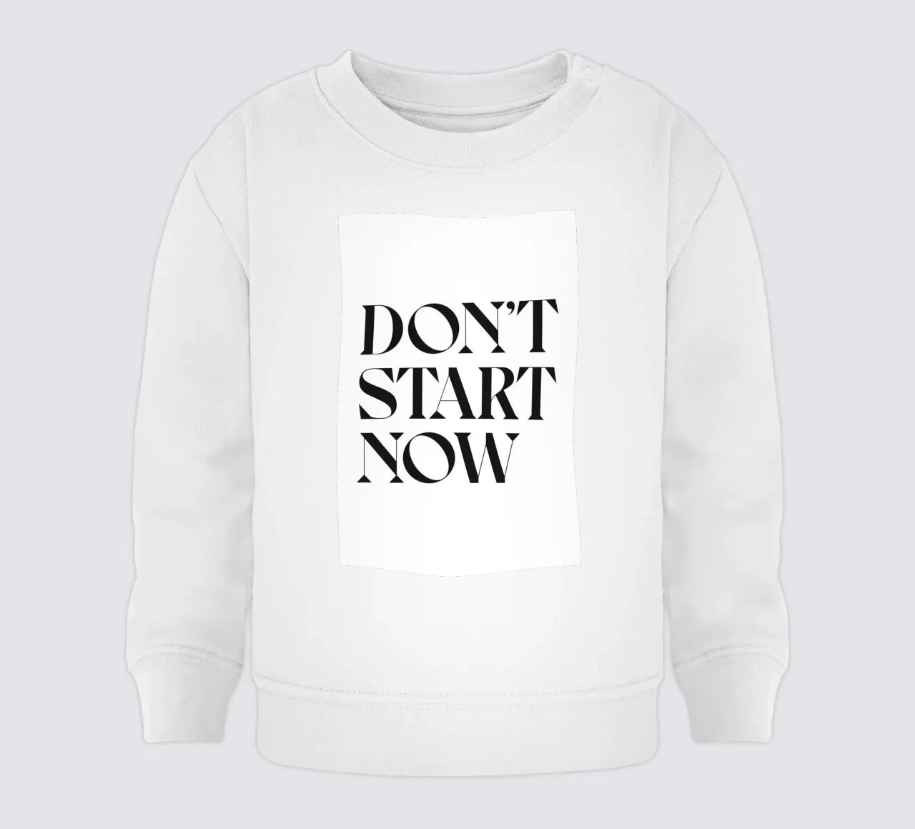 NON INIZIARE ORA felpa neonato da n.4