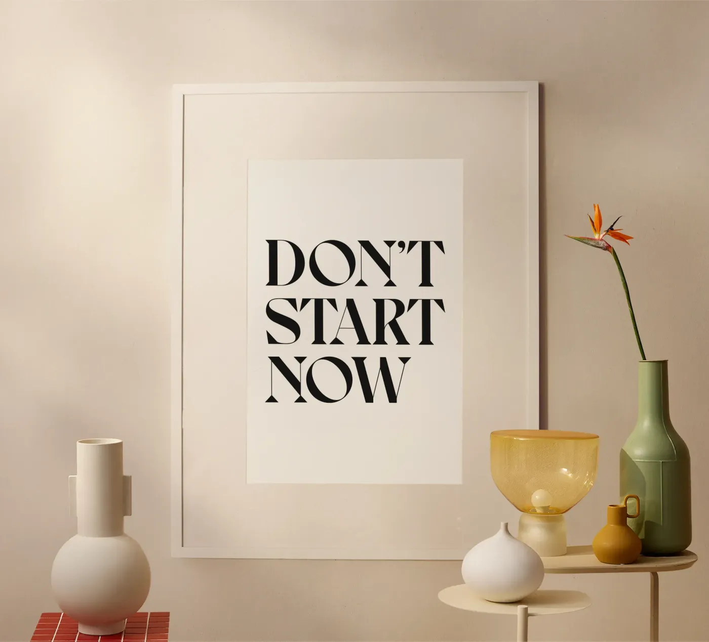 DON'T START NOW poster by n.4