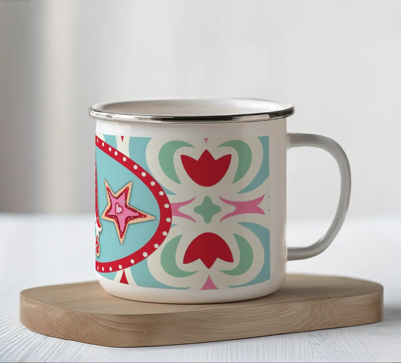Plätzchen Träumchen tazza in smalto da Miris bunte Modewelt