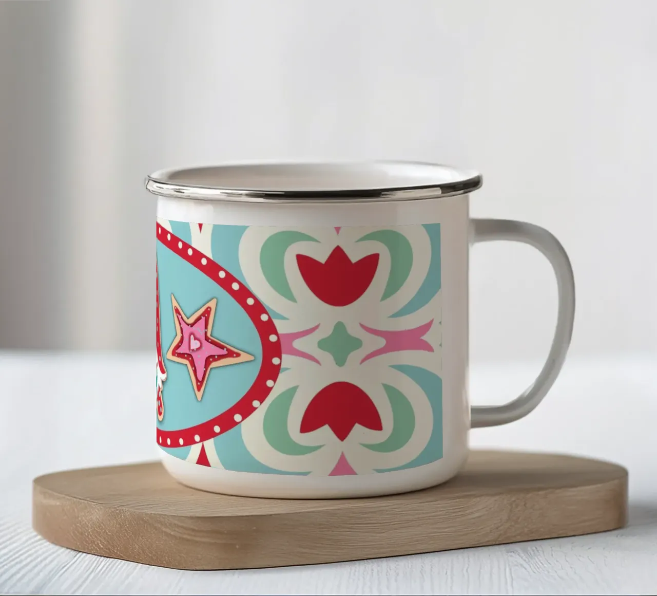 Plätzchen Träumchen tazza in smalto da Miris bunte Modewelt