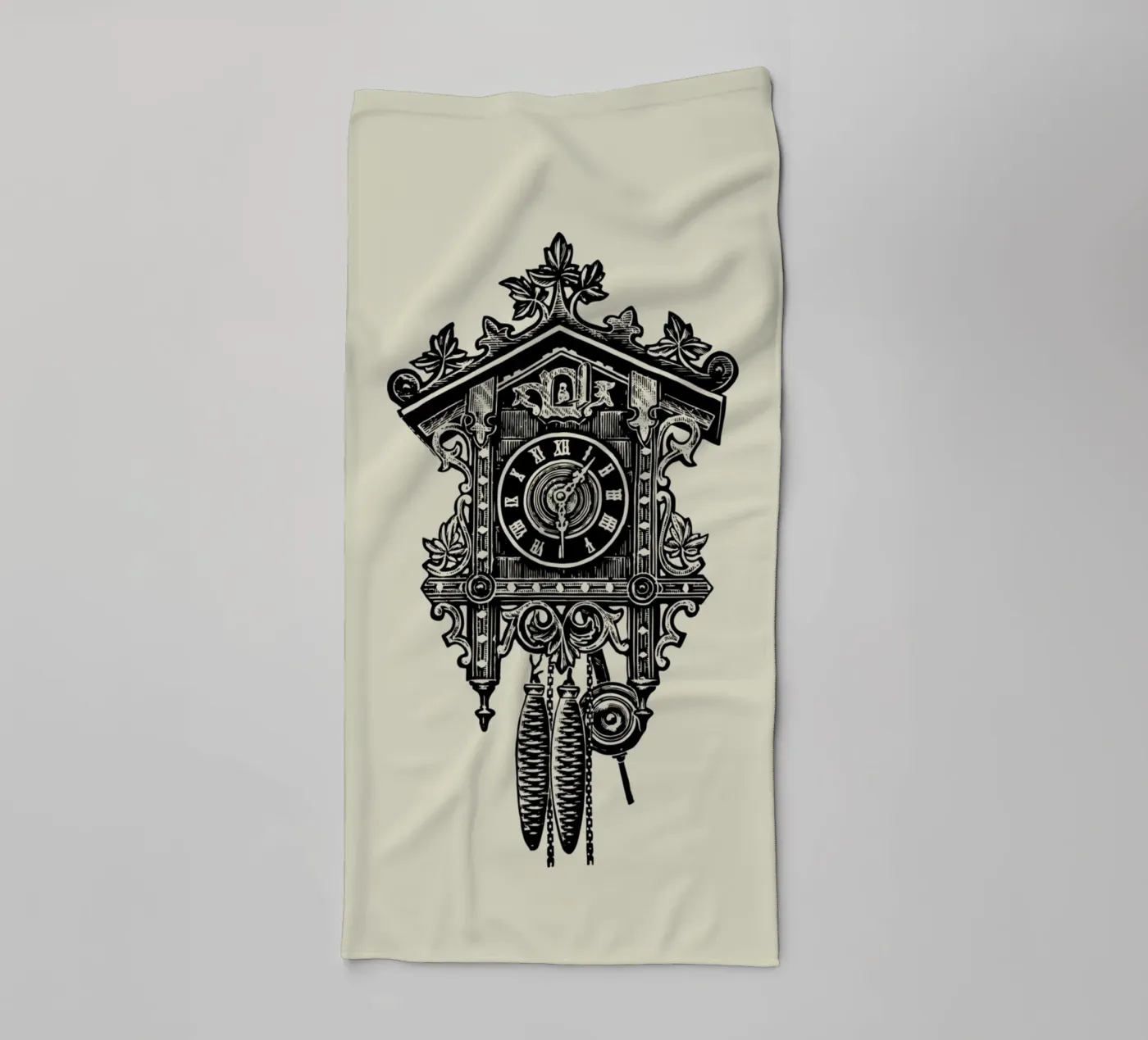 CUCKOO CLOCK towel by SMRT STUDIO