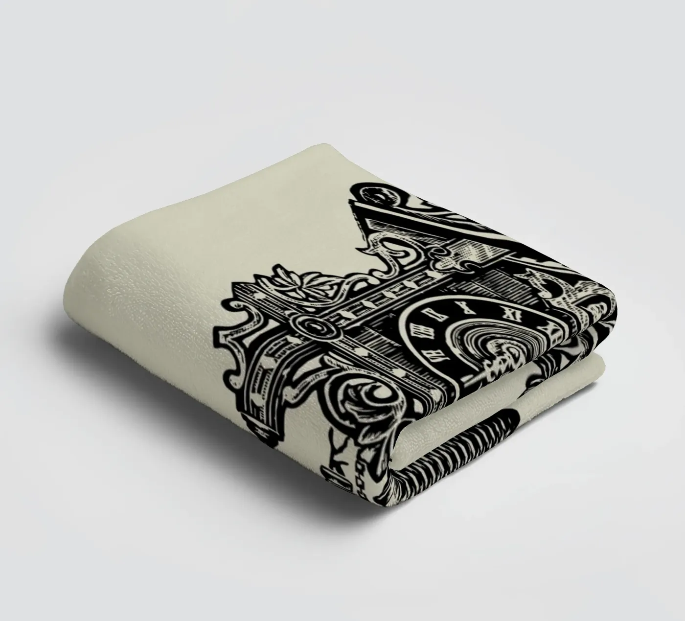CUCKOO CLOCK towel by SMRT STUDIO