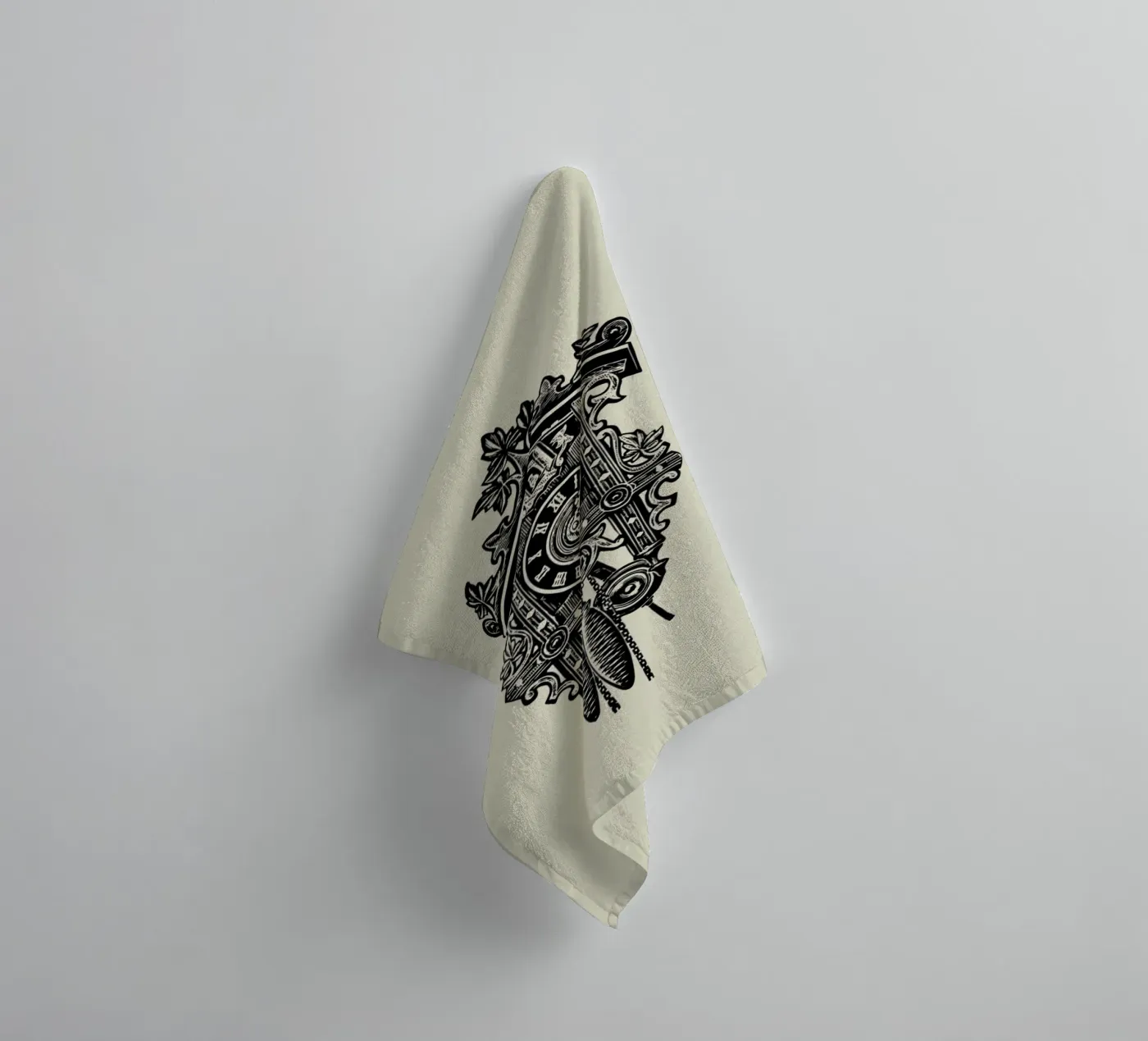 CUCKOO CLOCK towel by SMRT STUDIO