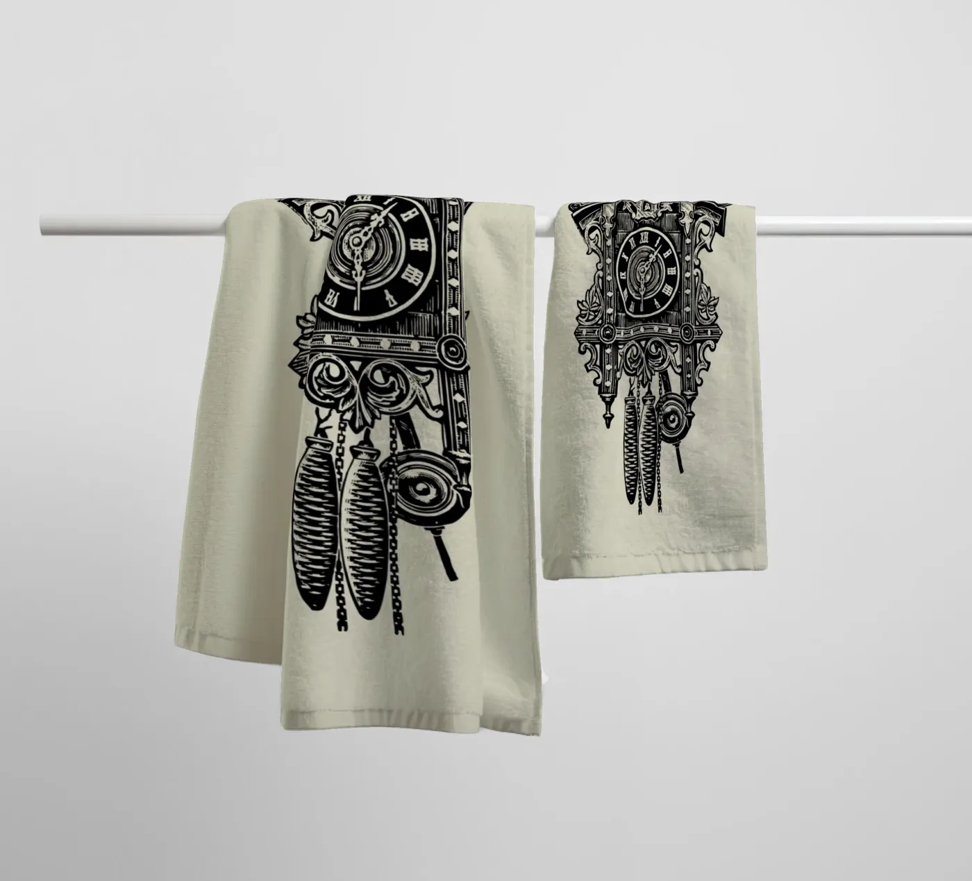CUCKOO CLOCK towel by SMRT STUDIO