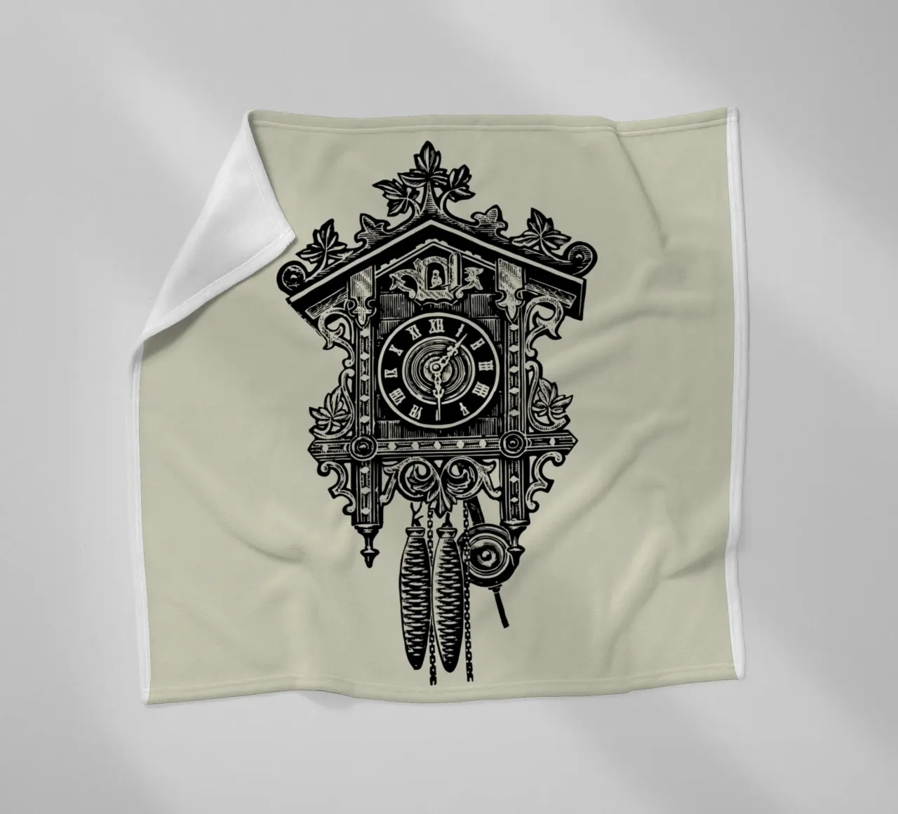 CUCKOO CLOCK coperta in pile da Einfach Uebel
