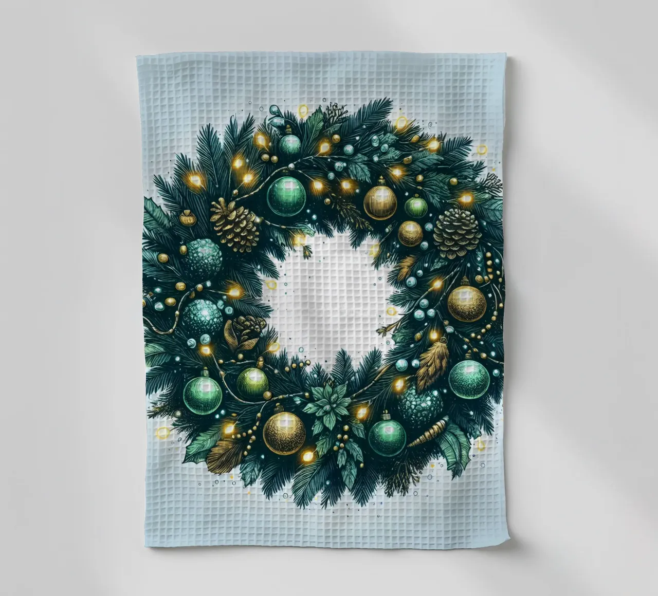 NATALE PER GHIRLANDA canovaccio da cucina da ARTOMATIC