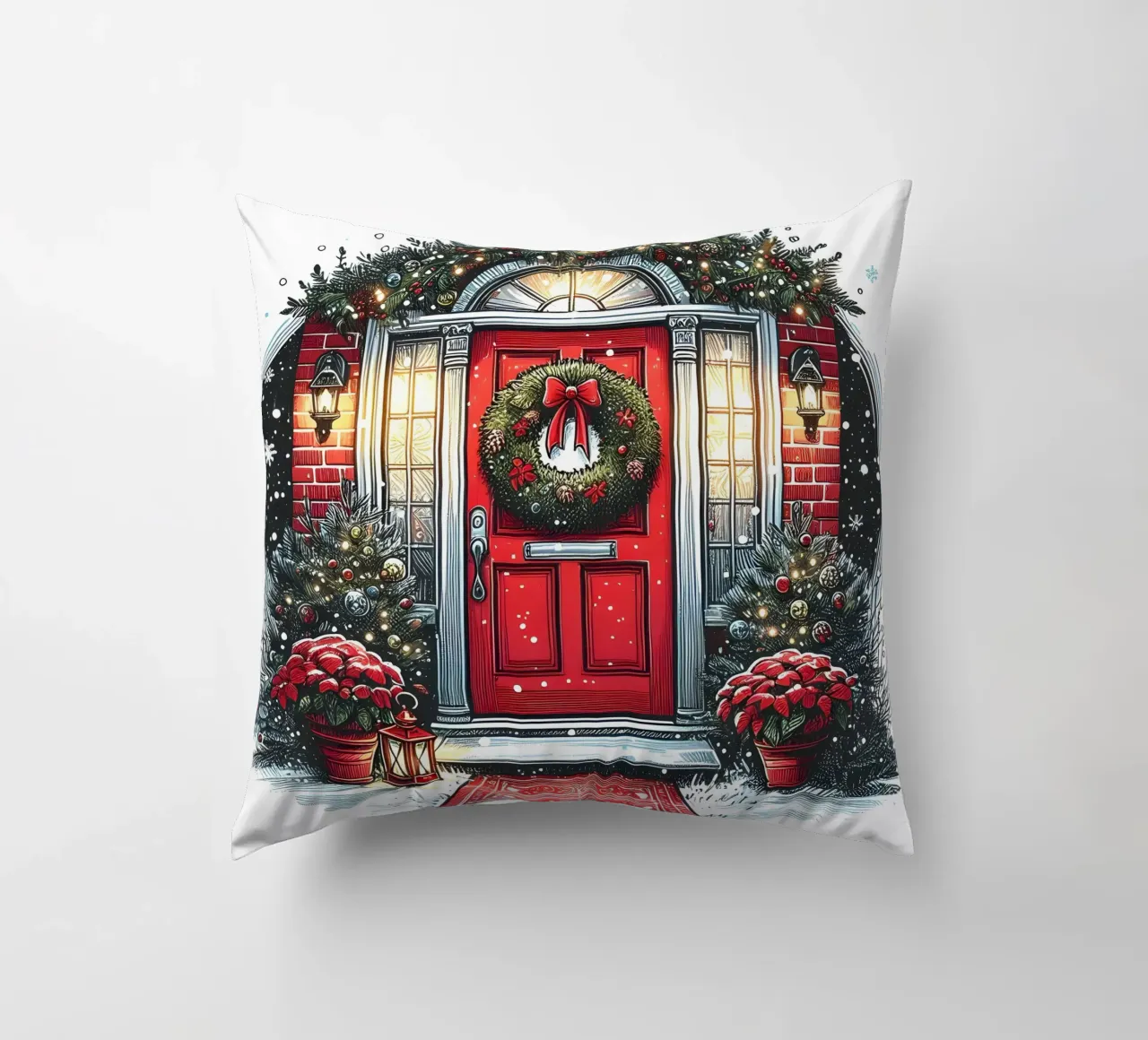 A CASA PER NATALE cuscino da ARTOMATIC