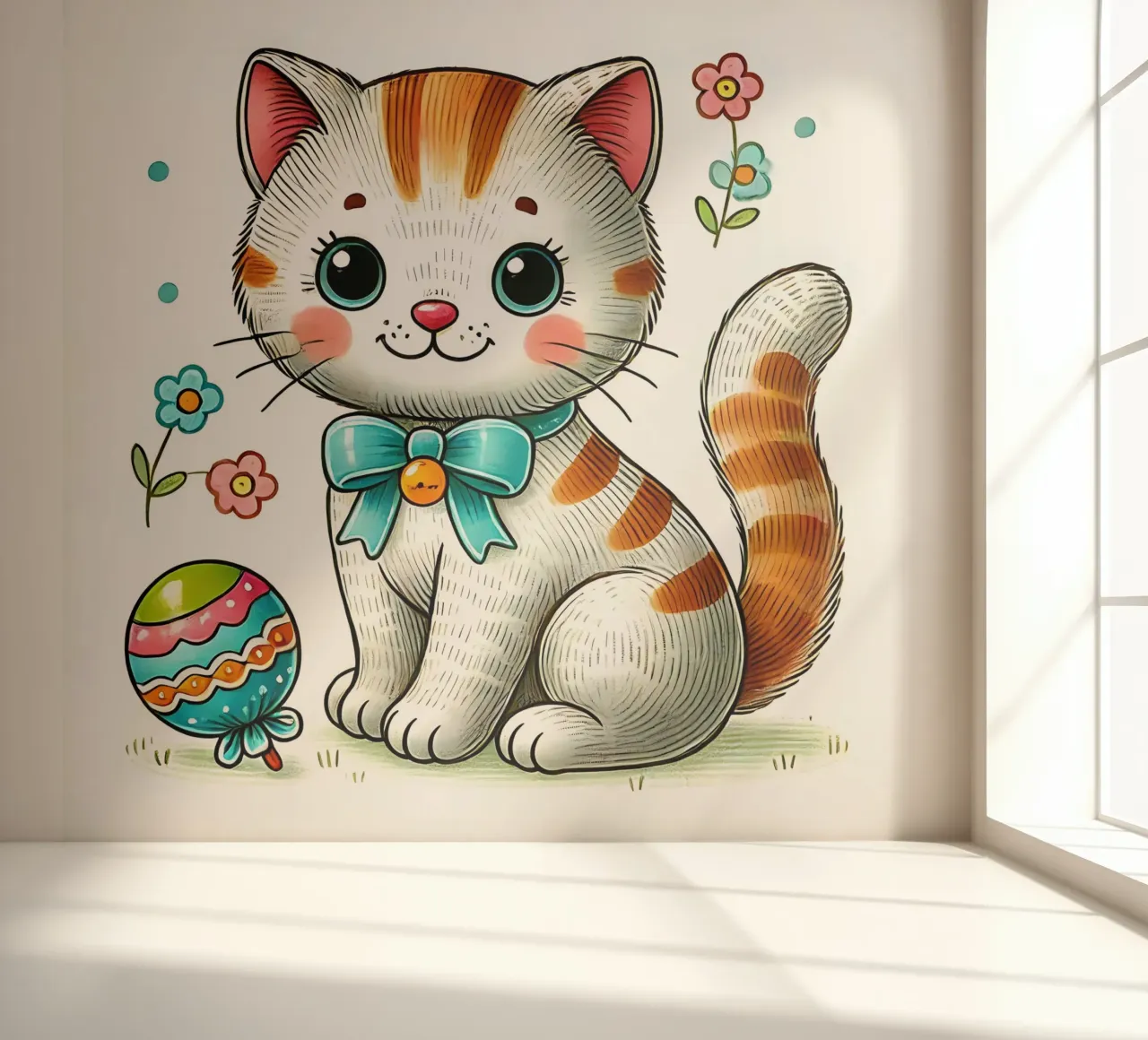 Kat fotobehang van hunde-katzen-tiere